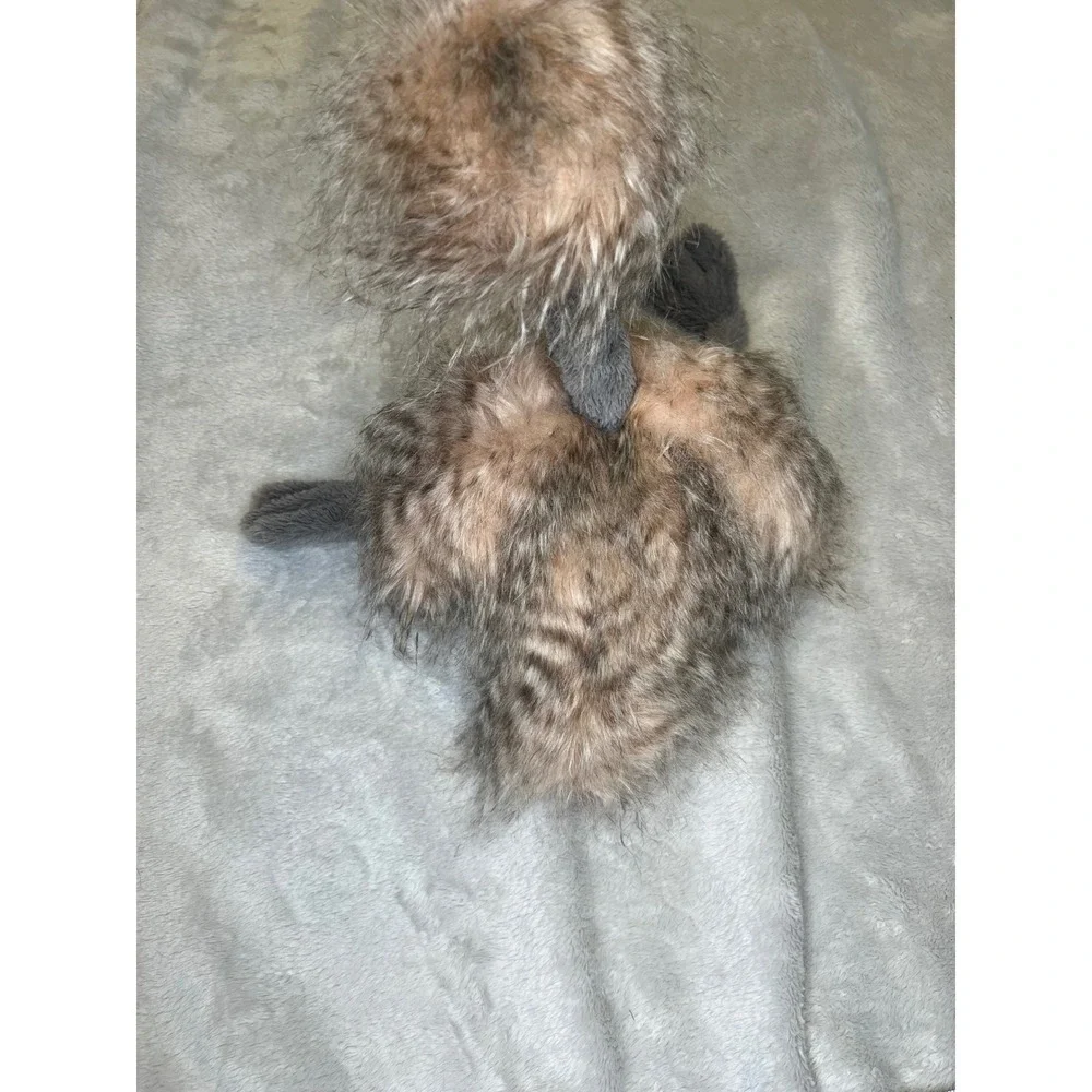 Jellycat Ostrich Plush Shaggy Faux Fur Bird Stuffed Animal Brown Tan 18